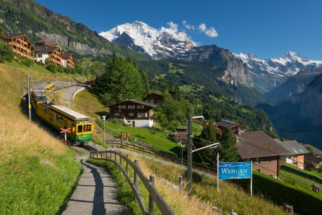Chalet Primula Penthouse Wengen Exterior foto